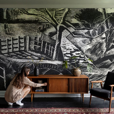 Tapetai su architektūriniu kraštovaizdžiu
