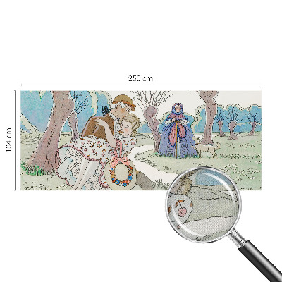 3D fototapetas su romantiška scena