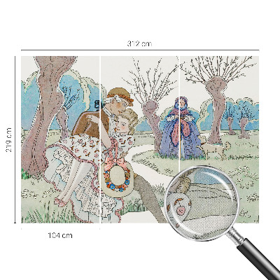 3D fototapetas Romantiška scena