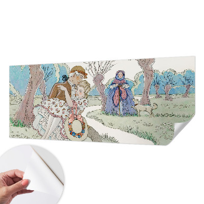 3D fototapetas su romantiška scena