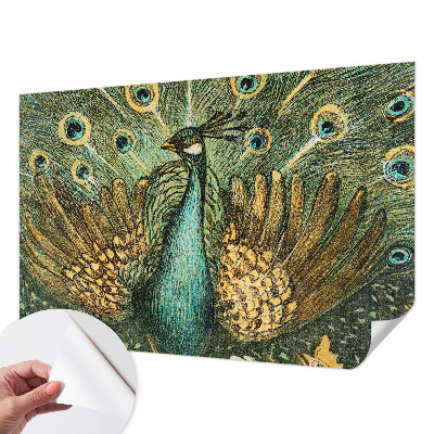 3D fototapetas su didingu paukščiu