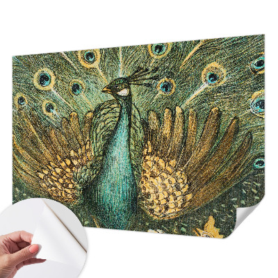 3D fototapetas su didingu paukščiu