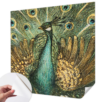 3D fototapetas su didingu paukščiu