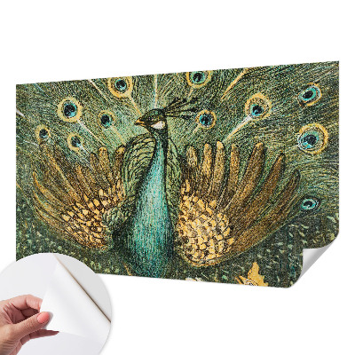 3D fototapetas su didingu paukščiu