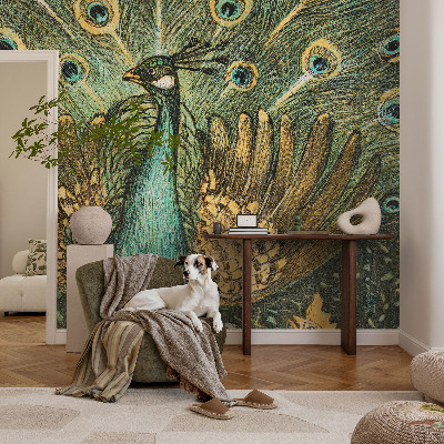 3D fototapetas su didingu paukščiu