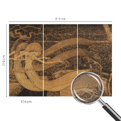 3D fototapetas sienoms su siurrealistine figūra