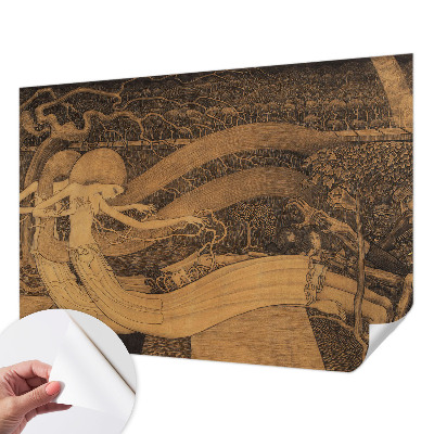 3D fototapetas sienoms su siurrealistine figūra