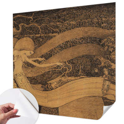 3D fototapetas sienoms su siurrealistine figūra