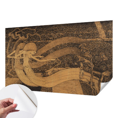 3D fototapetas sienoms su siurrealistine figūra