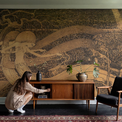 3D fototapetas sienoms su siurrealistine figūra