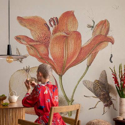 Savaime lipnus fototapetas Botanikos iliustracija