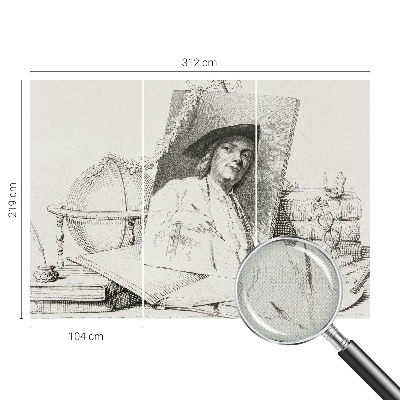 3D fototapetas sienoms Meninis portretas