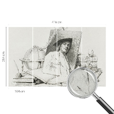 3D fototapetas sienoms Meninis portretas