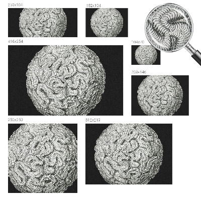 3D fototapetas Sferrisk struktūra