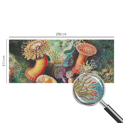 3D fototapetas sienoms su išgalvoto anemono motyvu