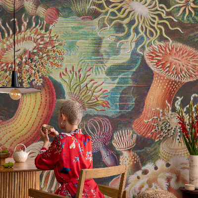 3D fototapetas sienoms Išgalvotas anemonas