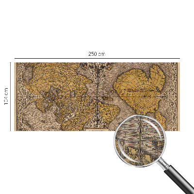 3D fototapetas sienoms Istorinė kartografija