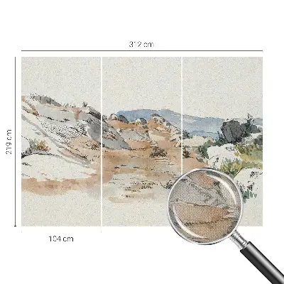 Fototapetai su vaizdu į kalnų peizažą