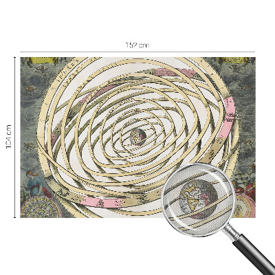 Fototapetas vaiko kambariui su spiralių ir kosmoso motyvais