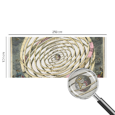 Fototapetas vaiko kambariui su spiralių ir kosmoso motyvais