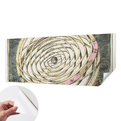 Fototapetas vaiko kambariui su spiralių ir kosmoso motyvais