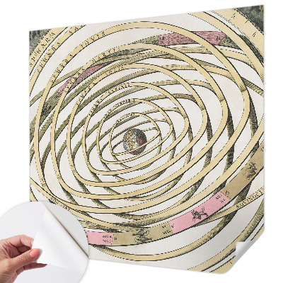 Fototapetas vaiko kambariui su spiralių ir kosmoso motyvais