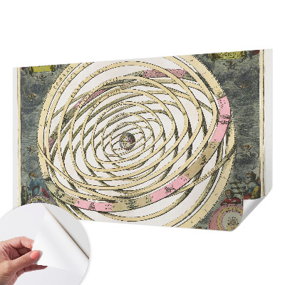Fototapetas vaiko kambariui su spiralių ir kosmoso motyvais