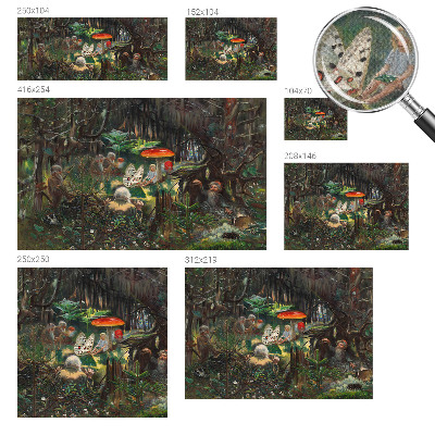 3D fototapetas sienoms su „Eventyrskov“ motyvu