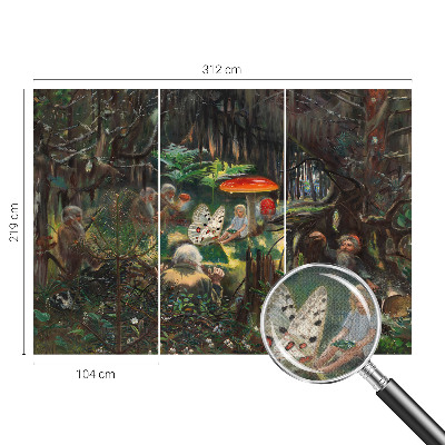 3D fototapetas sienoms su „Eventyrskov“ motyvu