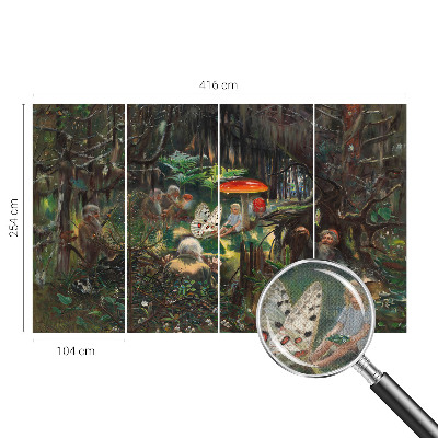 3D fototapetas sienoms su „Eventyrskov“ motyvu