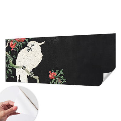 Savaime lipnus fototapetas Granatæble papegøje