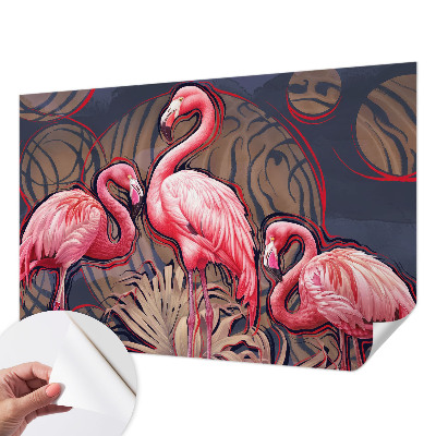 Tapetai su rožiniais flamingais