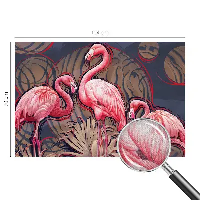 Tapetai su rožiniais flamingais