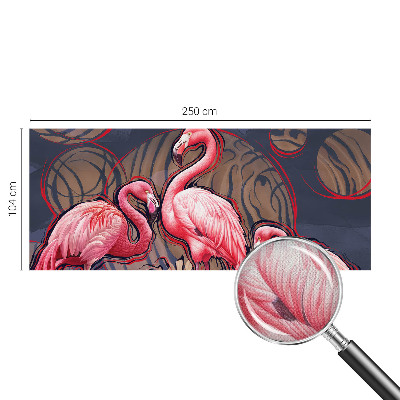 Tapetai su rožiniais flamingais