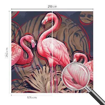 Tapetai su rožiniais flamingais