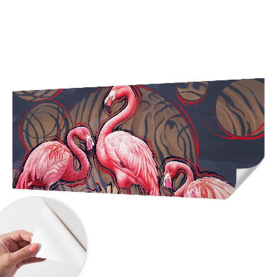 Tapetai su rožiniais flamingais