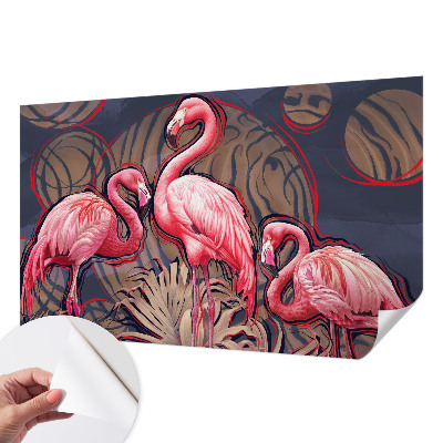Tapetai su rožiniais flamingais