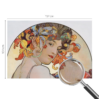 Savaime lipnus fototapetas su spalvingu Art Nouveau stiliaus raštu