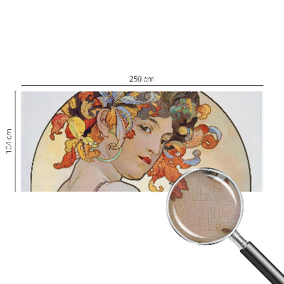 Savaime lipnus fototapetas su spalvingu Art Nouveau stiliaus raštu