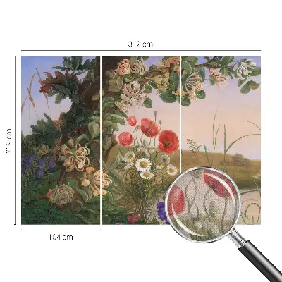 3D fototapetas sienoms su motyvu „Blomsteridyl“