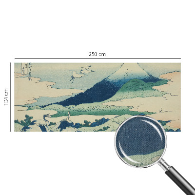 3D fototapetas sienoms su kranais ir kalnų motyvu