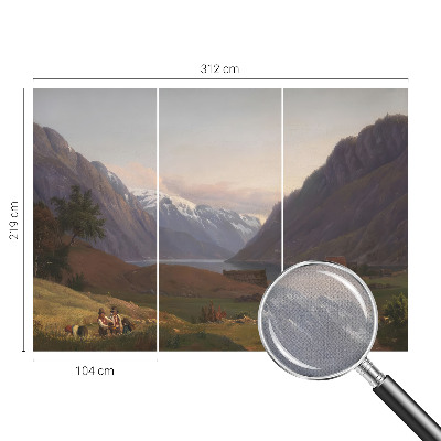 3D fototapetas su Bjergo panorama