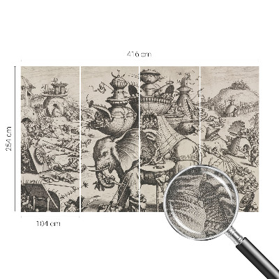 Fototapetas vaiko kambariui Groteskų stovykla