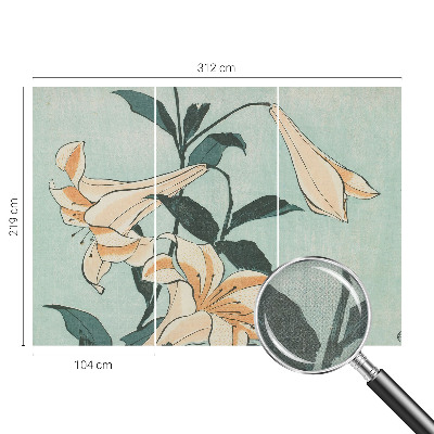 3D fototapetas Subtilus liljer