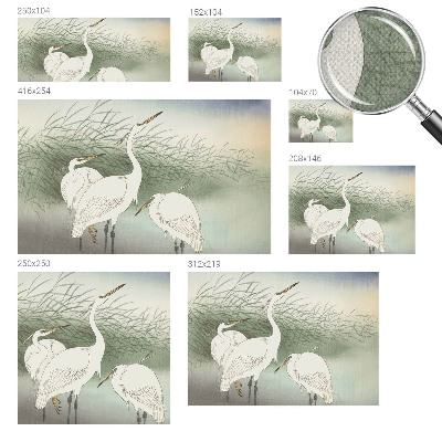 3D fototapetas sienoms Hejrer ir græsset