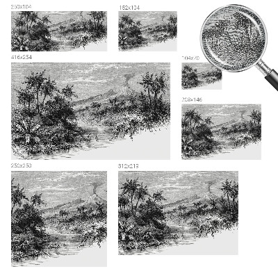 3D fototapetas su egzotiška panorama