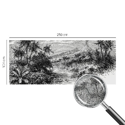 3D fototapetas su egzotiška panorama