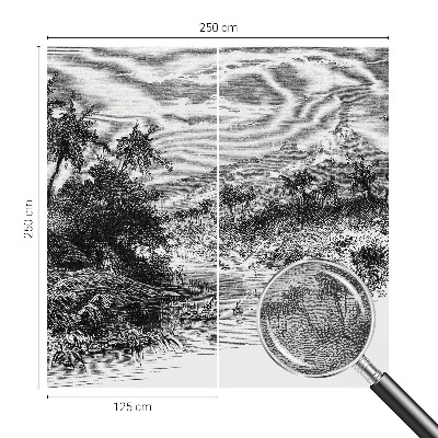 3D fototapetas su egzotiška panorama