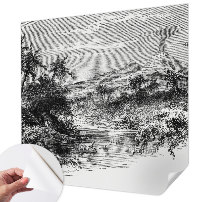 3D fototapetas su egzotiška panorama