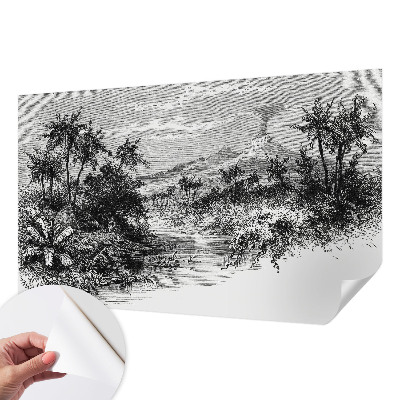 3D fototapetas su egzotiška panorama